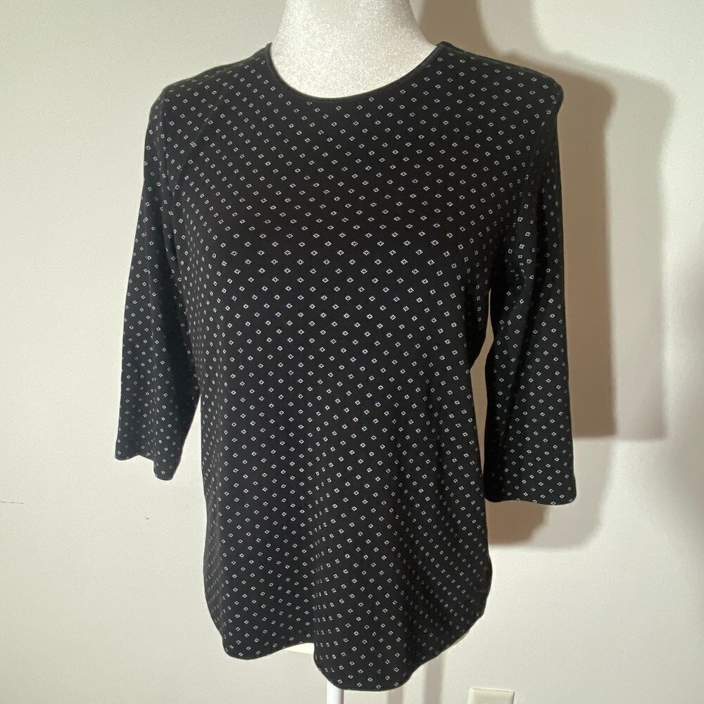 Women's Christopher & Banks 3/4 Length Sleeve Shirt - Size Medium